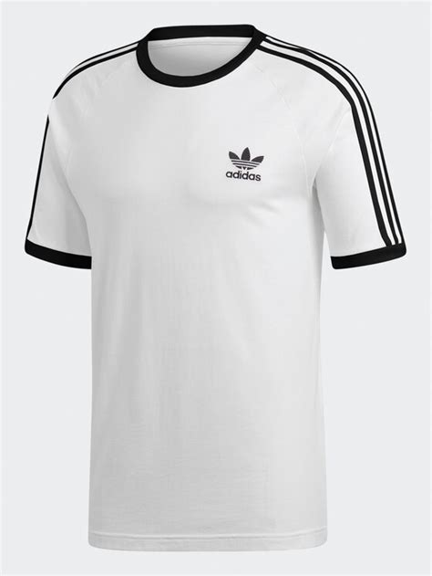 adidas t shirt 3 stripes weiß herren outlet|Herren.